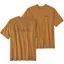 Patagonia Mens Short Sleeved P-6 Logo Responsibili-Tee - P-6 Outline-Golden Caramel